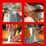 Bialetti Moka Express Moka cooking pot 0.06 L Aluminum, Black