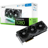 PNY GeForce RTX 5080 16GB Overclocked Triple Fan DLSS 4 Graphics Card