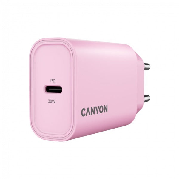 CANYON OnCharge 30CL Max Power 30W 1xPD EU Wall Charger - Pink