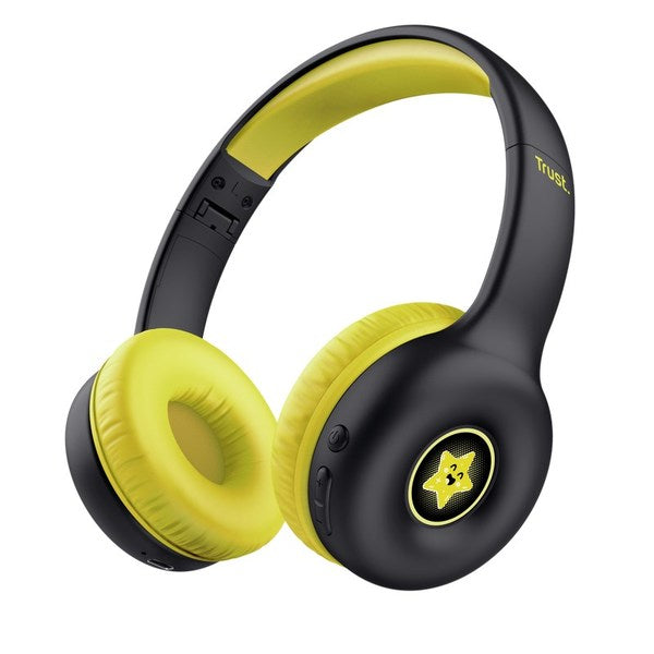 Trust Nouna Handsfree Wired & Wireless With Loop Calls / Music Type C USB Bluetooth Black, Yellow