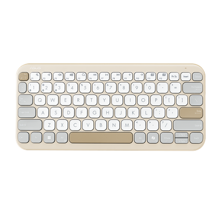 Asus Marshmallow KW100 Wireless Keyboard - US International - Oat Milk