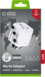 SBS Universal Travel Charger 2500W - EU/UK/US/AUS Plugs