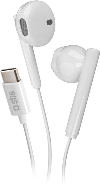 SBS Studio Mix 65c USB-C Earphones - White