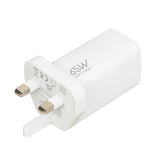 iBOX C-65 GaN 65W Universal Charger - UK Plug, White