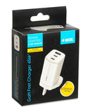 iBOX C-65 GaN 65W Universal Charger - UK Plug, White