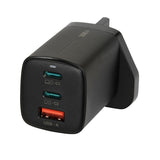 iBOX C-65 65W GaN Universal Charger - UK Plug, Black