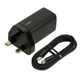 iBOX C-65 65W GaN Universal Charger - UK Plug, Black