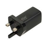 iBOX C-65 65W GaN Universal Charger - UK Plug, Black