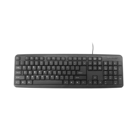 Gembird KB-U-103 USB Standard Keyboard - Black (RU Layout)