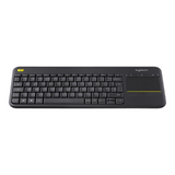 LOGITECH K400 Plus Wireless Touch Keyboard - Black (US Layout)