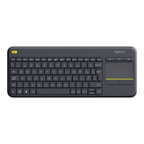 LOGITECH K400 Plus Wireless Touch Keyboard - Black (US Layout)