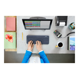 LOGITECH K400 Plus Wireless Touch Keyboard - Black (US Layout)