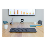 LOGITECH K400 Plus Wireless Touch Keyboard - Black (US Layout)