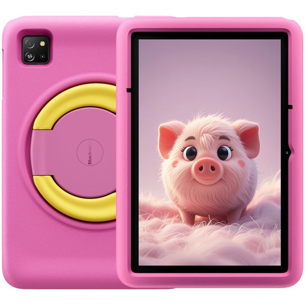Blackview Tab A6 Kids WiFi Tablet - 10.1" HD+ IPS, A523 Octa-core, 4GB RAM, 128GB Storage, Android 14 (Rose)