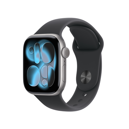 Apple Watch Series 11 GPS 42mm Space Gray with Black Sport Band M/L (MEQX4ET/A)