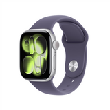 Apple Watch Series 11 GPS 46mm Silver Aluminum with Purple Fog Sport Band - M/L