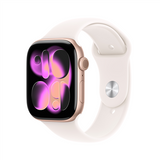 Apple Watch Series 11 GPS 46mm with Sport Band S/M - Rose Gold/Light Blush (MEV64ET/A)