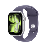 Apple Watch Series 11 GPS + Cellular 46mm Space Gray Aluminum Case with Black Sport Band - S/M