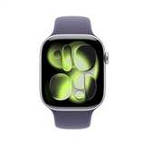Apple Watch Series 11 GPS 46mm Silver Aluminum with Purple Fog Sport Band - M/L