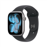 Apple Watch Series 11 GPS + Cellular 46mm Silver Aluminum with Purple Fog Sport Band - S/M