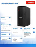 Lenovo ThinkCentre M70t Gen 6 Tower PC - Intel Core Ultra 5 235, 16GB DDR5, 512GB SSD, Windows 11 Pro