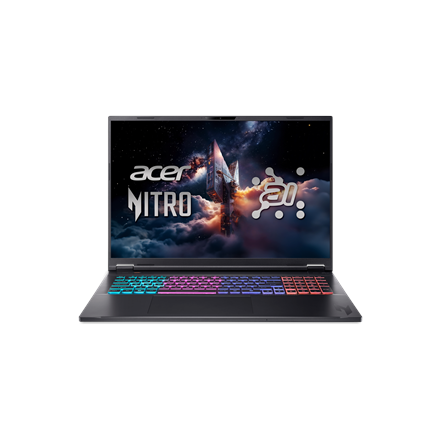 Acer Nitro 18 AI AN18-61-R40J Obsidian Black - 18", IPS, 180Hz, WQXGA (2560x1600), Matte - AMD Ryzen AI 7 350 - 16GB DDR5 - 1TB SSD - NVIDIA GeForce RTX 507...