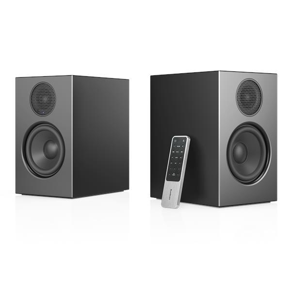 Audio Pro A28 Linkplay Powered Stereo Speaker System with Bass Reflex, Black