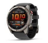 Garmin fēnix 8 Pro AMOLED Sapphire Smartwatch 51mm Titanium with Graphite/Black Silicone Band