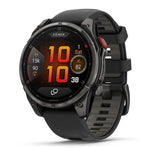 Garmin fēnix 8 Pro AMOLED Sapphire Smartwatch 51mm Titanium with Graphite/Black Silicone Band