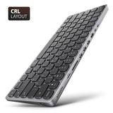 AXAGON HMC-KB USB-C 5Gbps Keyboard Hub with HDMI 4K/60Hz, PD 100W, microSD/SD, and 3x USB-A Ports