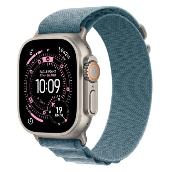 Watch Ultra 3 GPS + Cellular 49mm Natural Titanium with Light Blue Alpine Loop - Large