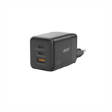 2-Port 20W USB Fast Charger with AC Socket - White