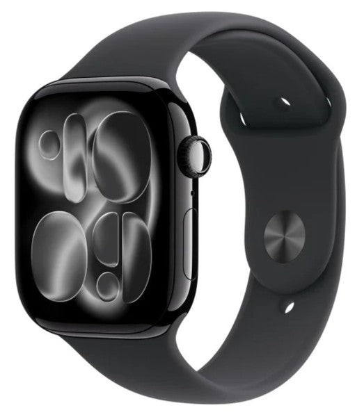 Watch Series 11 GPS + Cellular 42mm Natural Titanium Case with Stone Gray Sport Band - M/L