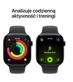 Watch Series 11 GPS + Cellular 42mm Natural Titanium Case with Stone Gray Sport Band - M/L