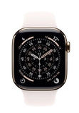 Watch Series 11 GPS + Cellular 42mm Gold Titanium Case with Light Blush Sport Band - S/M