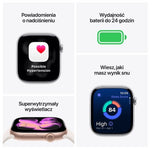 Watch Series 11 GPS + Cellular 42mm Gold Titanium Case with Light Blush Sport Band - S/M