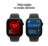 Watch Series 11 GPS + Cellular 46mm Natural Titanium Case with Stone Gray Sport Band - S/M