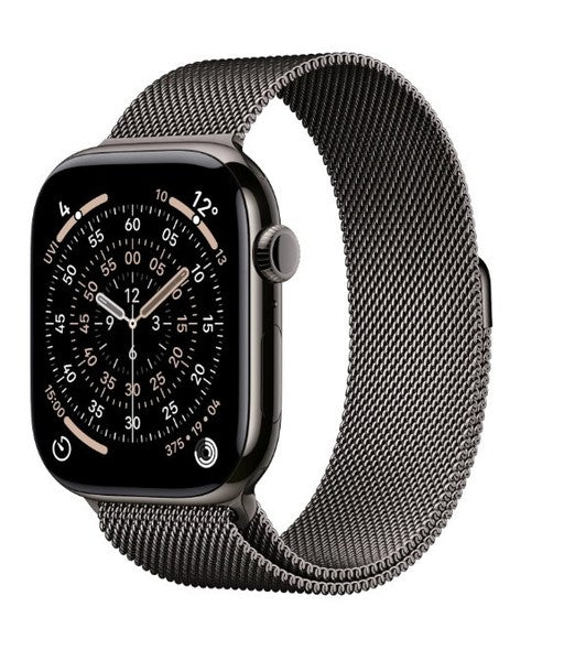 Watch Series 11 GPS + Cellular 46mm Slate Titanium Case with Slate Milanese Loop S/M