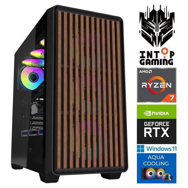 INTOP AQUA Ryzen 7 9700X 32GB DDR5 1TB SSD M.2 NVME RTX5070Ti 16GB WIN11