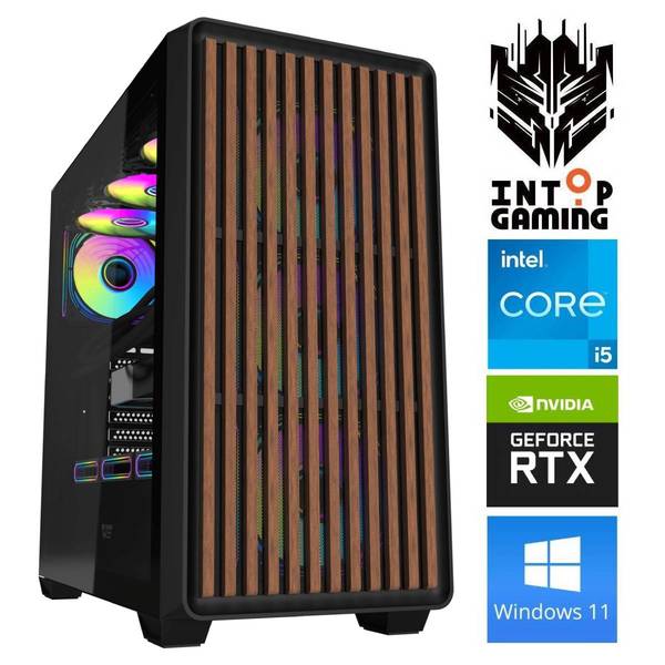 INTOP i5-14400F 32GB DDR5 1TB SSD M.2 NVME RTX5060Ti 8GB WIN11