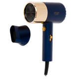 Adler AD 2280 Hair Dryer - 1800W, 3 Temperature Settings - Blue/Gold