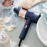 Adler AD 2280 Hair Dryer - 1800W, 3 Temperature Settings - Blue/Gold