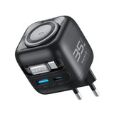 Havit UC250 A-EU GaN Travel Charger with Retractable Cable - Black