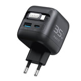 Havit UC250 A-EU GaN Travel Charger with Retractable Cable - Black