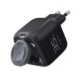 Havit UC250 A-EU GaN Travel Charger with Retractable Cable - Black
