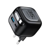 Havit UC250 A-EU GaN Travel Charger with Retractable Cable - Black