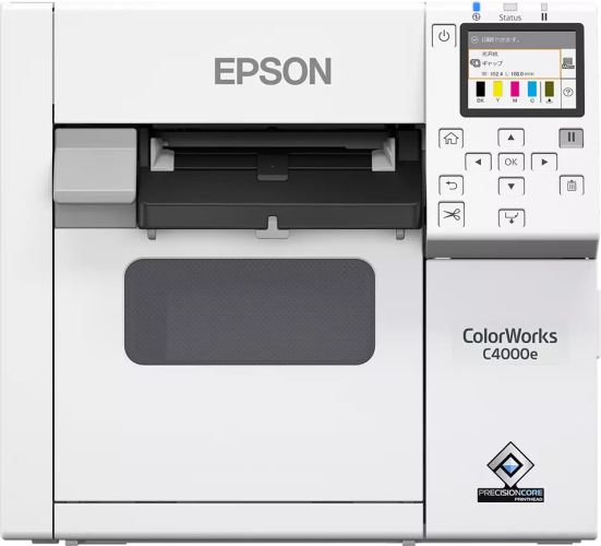 Epson ColorWorks CW-C4000e (bk) Inkjet Color Label Printer - USB, 100 mm/sec