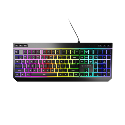 Genesis Rhod 530 Wired Membrane Gaming Keyboard - US Layout - Black
