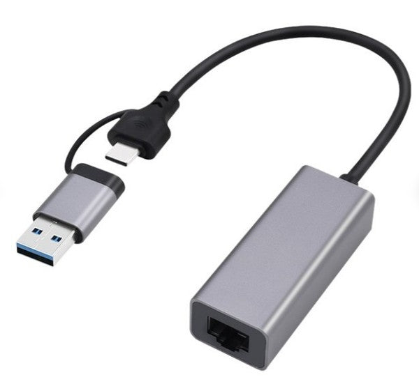 Gembird A-USB3AC-LAN2G-01 USB 2.5G Gigabit Ethernet Adapter - Gray