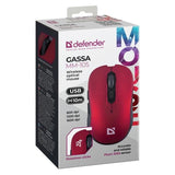 DEFENDER GASSA MM-105 RF Silent Red Wireless Mouse